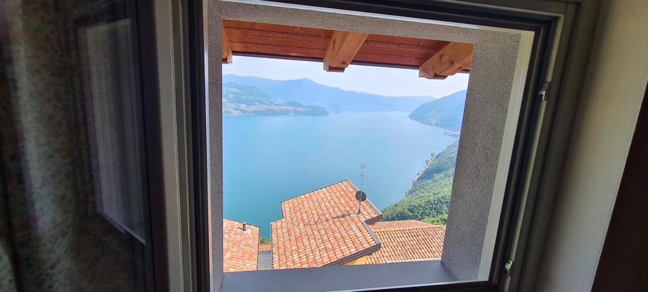 La Villetta In Residence Con Piscina E Vista Lago Parzanica Exteriör bild